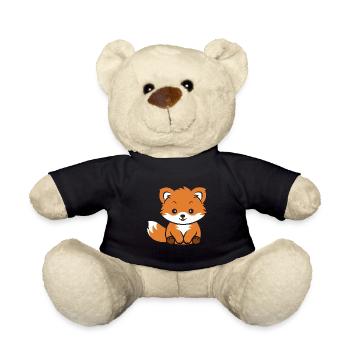 Renard amour Petit panda roux - Nounours - noir - Devant