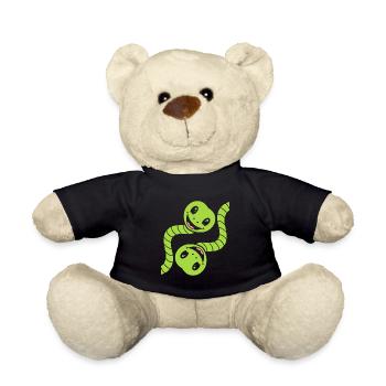 Little Snake Humor - Teddy Bear - black - Front