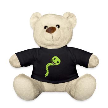 Little Snake Humor - Teddy Bear - black - Front