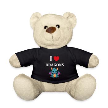 Bébé dragon - Nounours - noir - Devant
