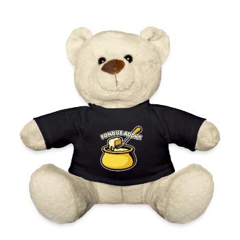 Fondue Addict - Délicieuse fondue au fromage Suisse Nourriture - Nounours - noir - Devant