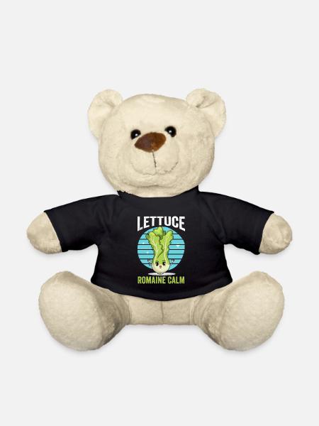 Végétalien Restons calmes Légumes végétariens - Nounours - noir