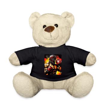 Boxe de gladiateur de combattant de boxeur spartiate - Nounours - noir - Devant