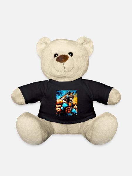 Wolf Boxer Kämpfer - Teddy - Schwarz