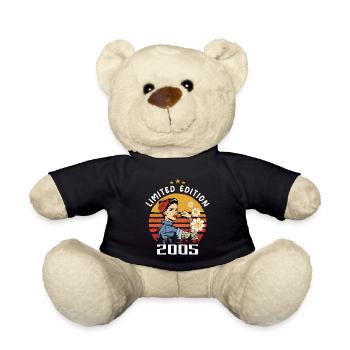 Retro Geburtsjahr 2005 Vintage Geburtstag 2005 - Teddy - Schwarz - Vorne