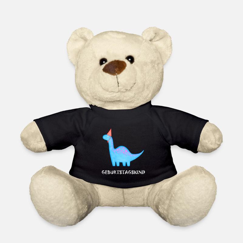 Geburtstagskind Brachiosaurus Dino Geburtstag - Teddy - Schwarz