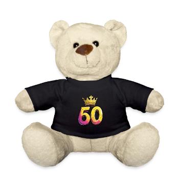 60 Number Crown - Teddy Bear - black - Front
