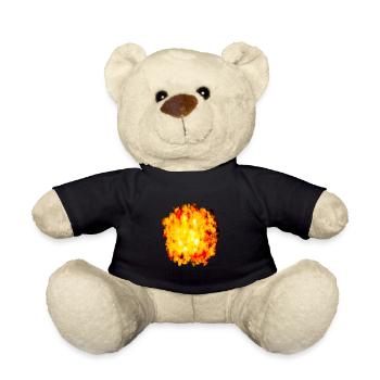 Small explosion - Teddy Bear - black - Front