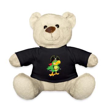 Perroquet pirate - Nounours - noir - Devant