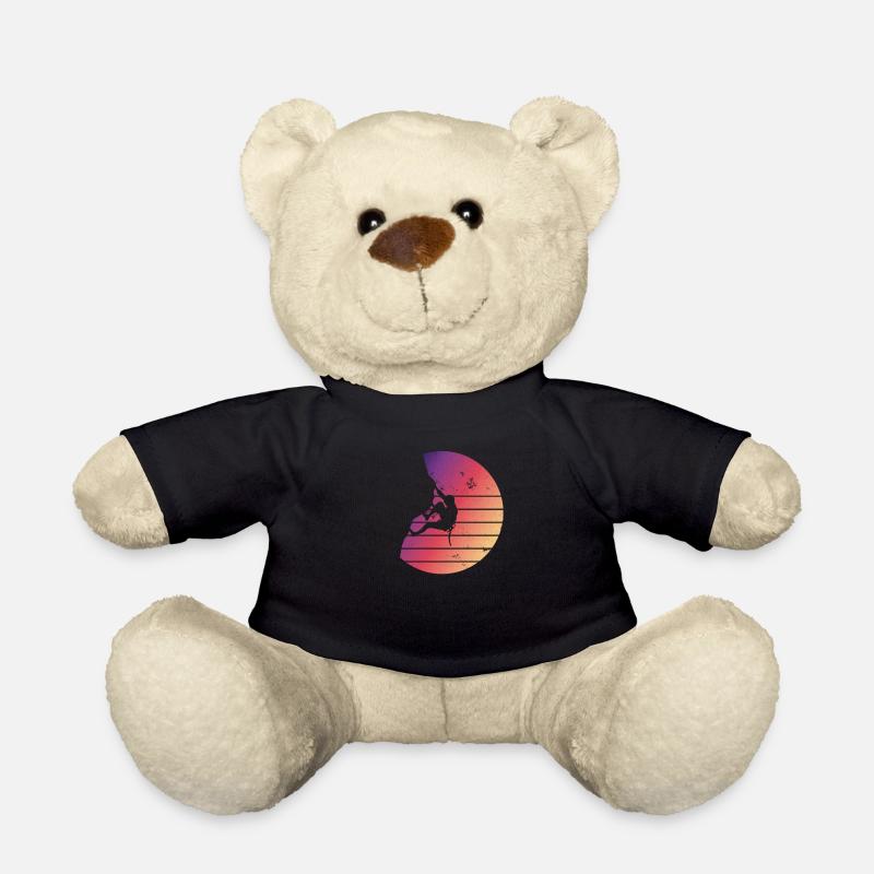 Cadeau de bloc d'escalade Vintage grimpeur - Nounours - noir