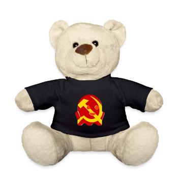 Kommunismus Gespenst Geschenk - Teddy - Schwarz - Vorne