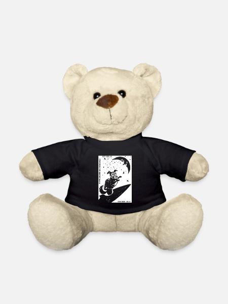 Laika URSS URSS Chien de l’espace cadeau Russie - Nounours - noir