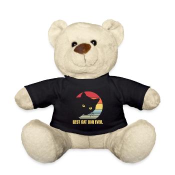 Cat Dad Katze Katzenpapa - Teddy - Schwarz - Vorne