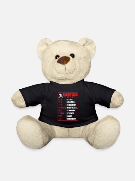 TKD Korean Martial Arts Tae Kwon - Teddy - Schwarz