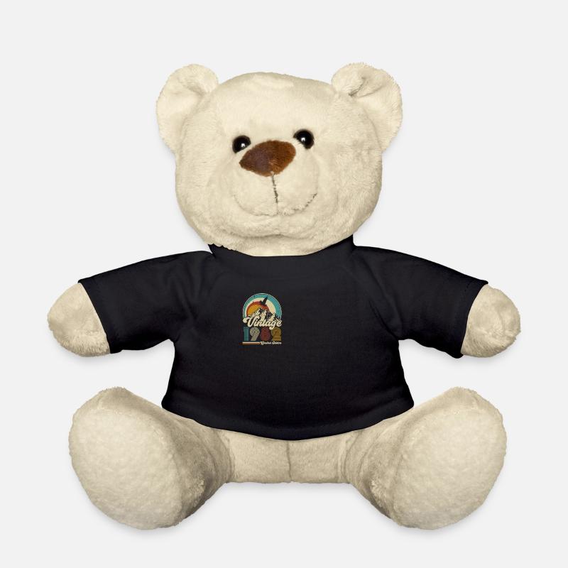 1982 Jahrgang Geburtstag Retro Vintage Geschenk - Teddy - Schwarz