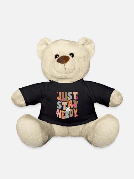 Bleib einfach nerdig - Teddy - Schwarz
