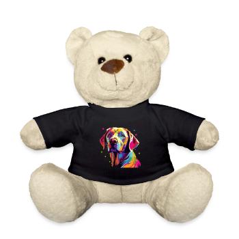 Labrador Hund Bunt - Teddy - Schwarz - Vorne