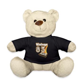 1985 Anniversaire Né En 1985 Rétro Vintage - Nounours - noir - Devant