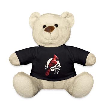 Cardinal Red Cardinal Bird Red Cardinal - Teddy Bear - black - Front