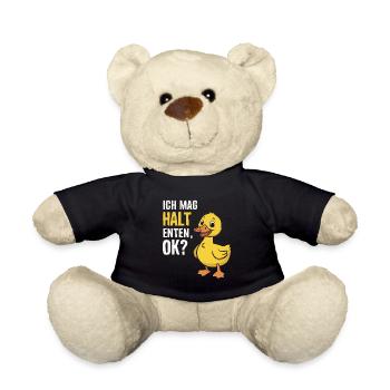 Mallard, Duck Birds, Duck, Dark Duck, Bird - Teddy Bear - black - Front