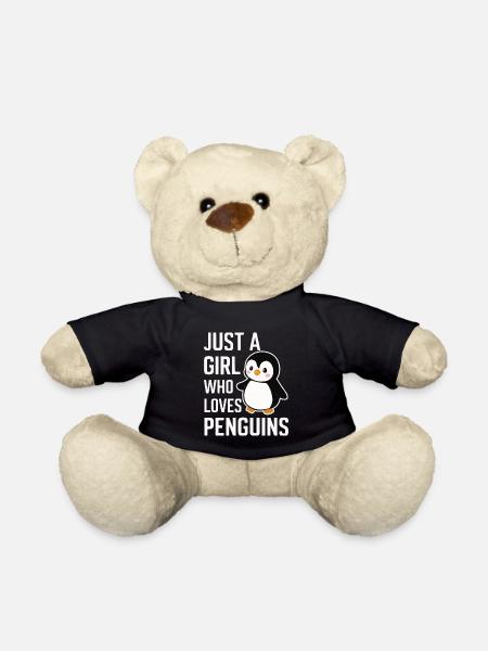 Pinguin Pinguine Tier - Teddy - Schwarz