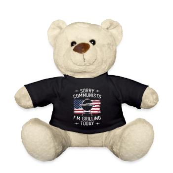 Grill Grillen Griller BBQ Barbecue - Teddy - Schwarz - Vorne
