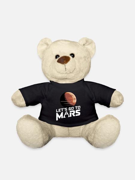 Mars Planet Planeten Sonnensystem - Teddy - Schwarz