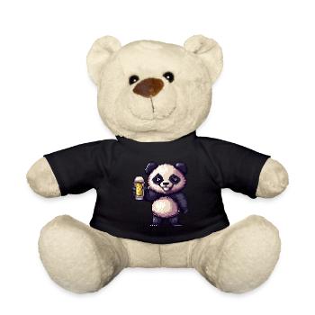 Bière Panda Pixel - Nounours - noir - Devant