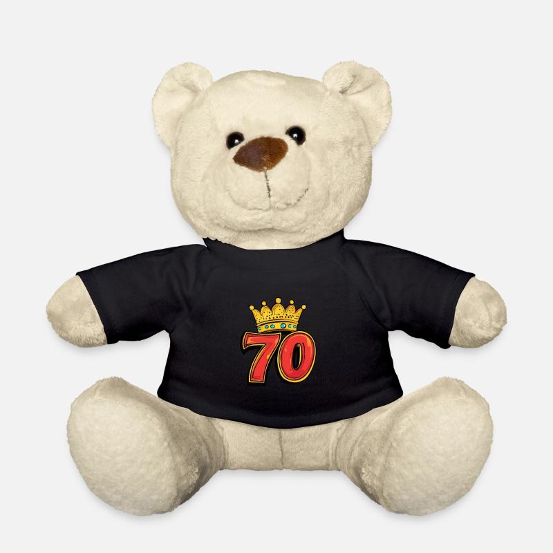 70 Zahl Trikot Krone - Teddy - Schwarz
