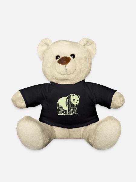 Panda Tierschutz - Teddy - Schwarz