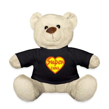coeur super emma - Nounours - noir - Devant