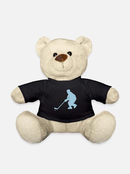 Roller Inline Hockey Silhouette Charakter - Teddy - Schwarz