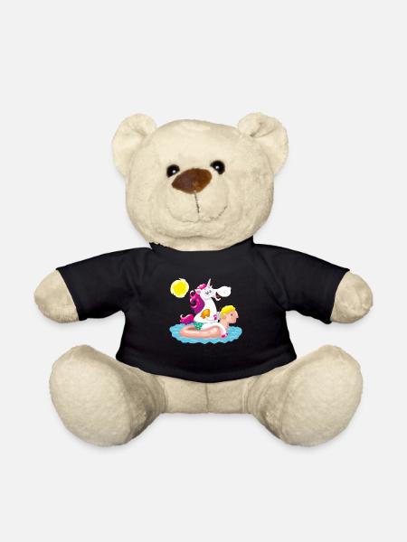 Unicorn water animal gonflable - Nounours - noir