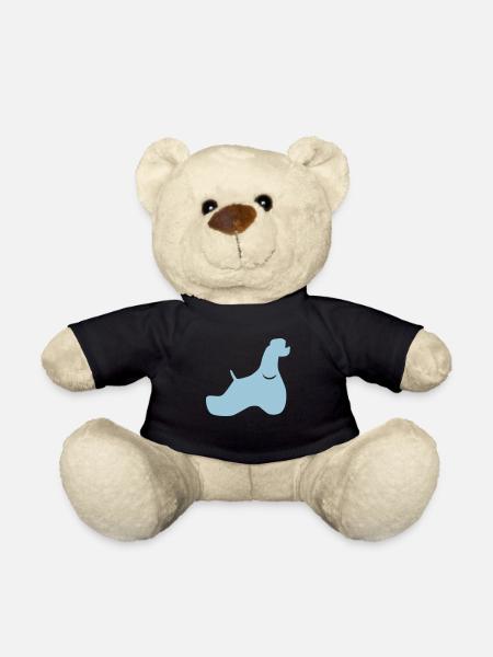 American Cocker Silhouette - Teddy Bear - black