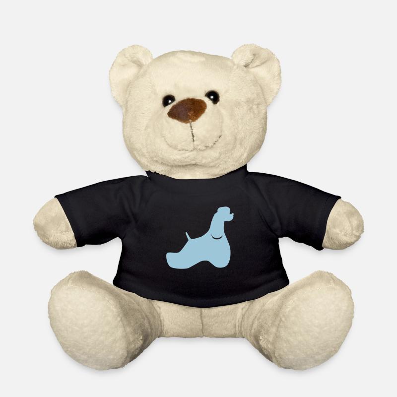American Cocker Silhouette - Teddy Bear - black