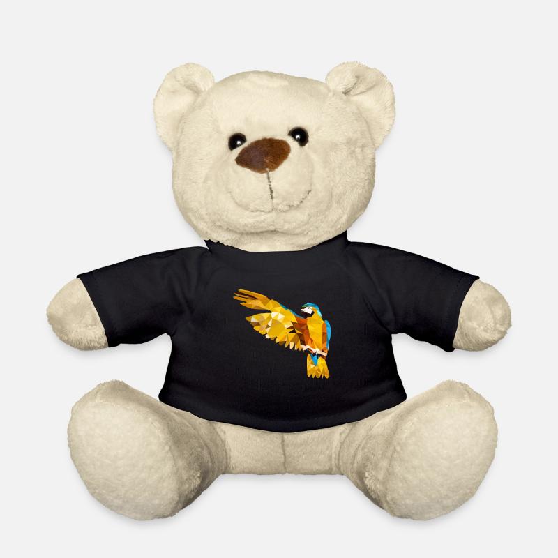 Oiseau polygone perroquet - Nounours - noir