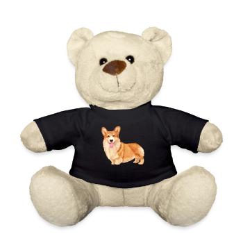 Welsh Corgi - Teddy Bear - black - Front