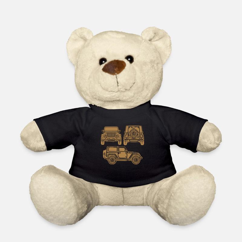 Jeeep Wrangler 3 - Teddy Bear - black