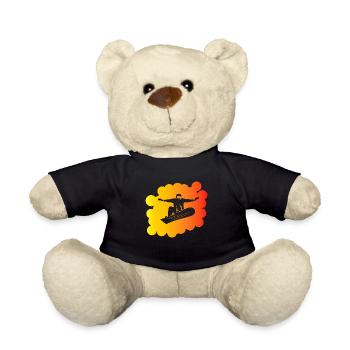 Snowboard Snowboarder - Nounours - noir - Devant