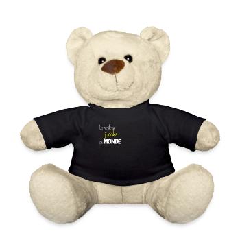 judo meilleur du monde - idee cadeau judo - Nounours - noir - Devant