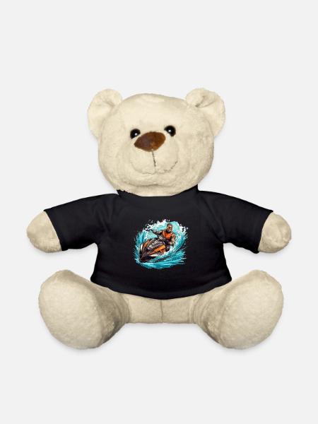 Jet Ski Gift - Teddy Bear - black