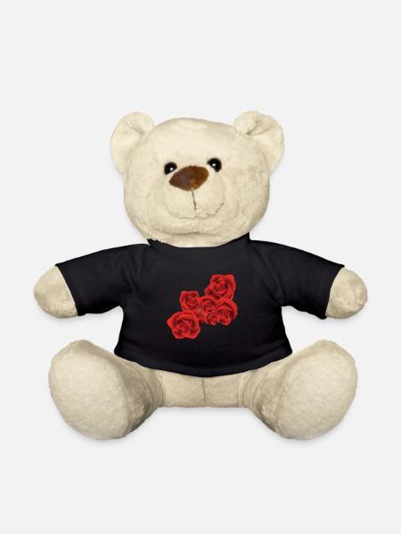 Rote Rose - Teddy - Schwarz