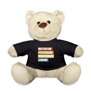 Lustiger Fitnesstrainer Spruch für deinen Coach - Teddy - Schwarz - Vorne