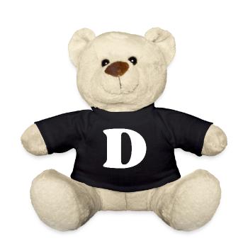 Buchstabe d - Teddy - Schwarz - Vorne