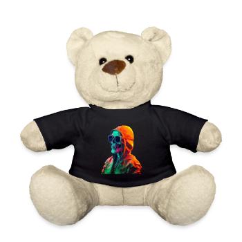 Skelett Halloween Horror Monster Blut Sonnenbrille - Teddy - Schwarz - Vorne