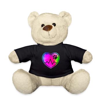 Dog's heart - Teddy Bear - black - Front