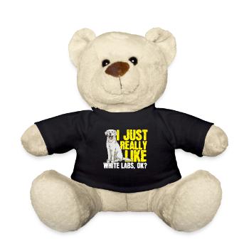 Labrador Retriever blanc Labrador Labrador blanc - Nounours - noir - Devant