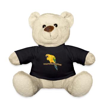 Parakeet, Parrot, Parakeet, Bird - Teddy Bear - black - Front