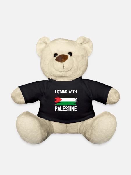 I STAND WITH Palestine - Teddy Bear - black