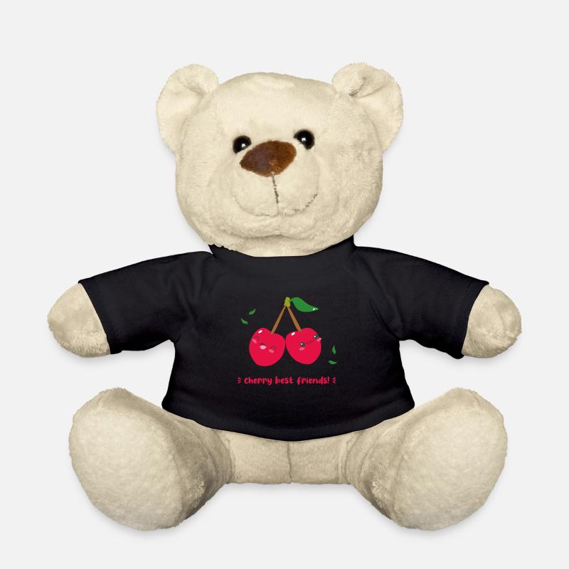 Cherry best Friends Kirschen Früchte BFF Kinder - Teddy - Schwarz